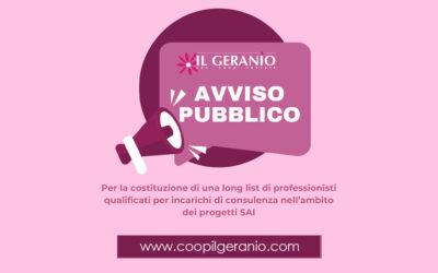 Avviso pubblico per la costituzione di una long list di professionisti qualificati per incarichi di consulenza nell’ambito dei progetti SAI